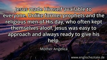 Englisches Zitat von Mother Angelica als Bild