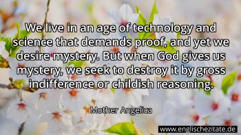 Englisches Zitat von Mother Angelica als Bild