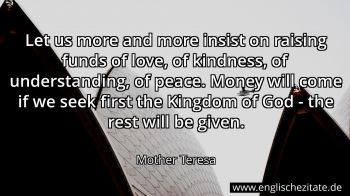 Englisches Zitat von Mother Teresa als Bild