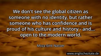 Englisches Zitat von Moza bint Nasser als Bild