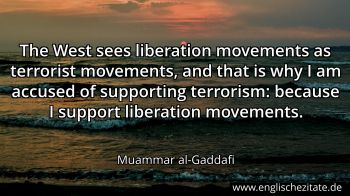 Englisches Zitat von Muammar al-Gaddafi als Bild