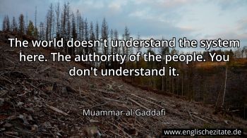Englisches Zitat von Muammar al-Gaddafi als Bild