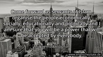 Englisches Zitat von Muhammad Ali Jinnah als Bild
