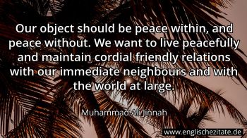 Englisches Zitat von Muhammad Ali Jinnah als Bild