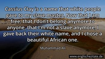 Englisches Zitat von Muhammad Ali als Bild