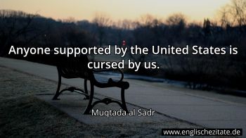 Englisches Zitat von Muqtada al Sadr als Bild