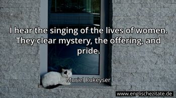 Englisches Zitat von Muriel Rukeyser als Bild