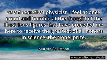 Englisches Zitat von Murray Gell-Mann als Bild