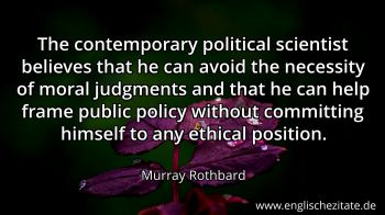 Englisches Zitat von Murray Rothbard als Bild