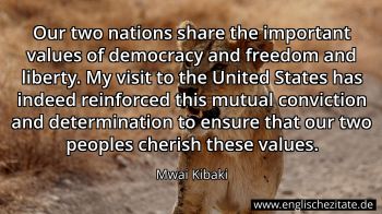 Englisches Zitat von Mwai Kibaki als Bild