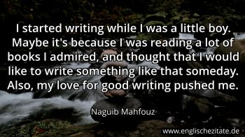Englisches Zitat von Naguib Mahfouz als Bild