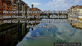 Englisches Zitat von Naguib Mahfouz als Bild