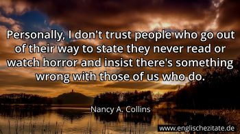 Englisches Zitat von Nancy A. Collins als Bild