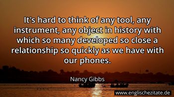 Englisches Zitat von Nancy Gibbs als Bild