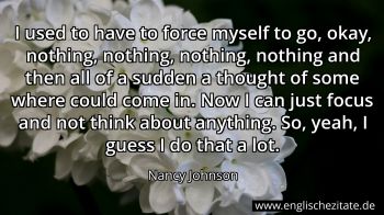 Englisches Zitat von Nancy Johnson als Bild