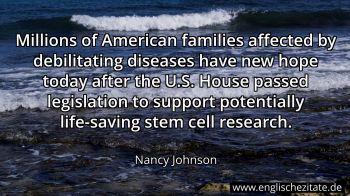 Englisches Zitat von Nancy Johnson als Bild