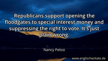Englisches Zitat von Nancy Pelosi als Bild