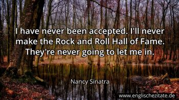 Englisches Zitat von Nancy Sinatra als Bild