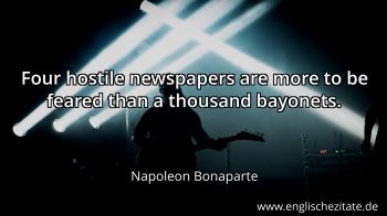 Englisches Zitat von Napoleon Bonaparte als Bild