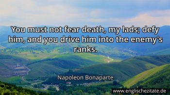 Englisches Zitat von Napoleon Bonaparte als Bild
