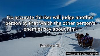 Englisches Zitat von Napoleon Hill als Bild