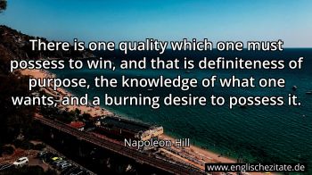 Englisches Zitat von Napoleon Hill als Bild