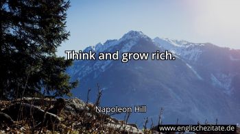 Englisches Zitat von Napoleon Hill als Bild