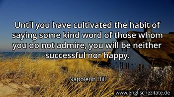 Englisches Zitat von Napoleon Hill als Bild