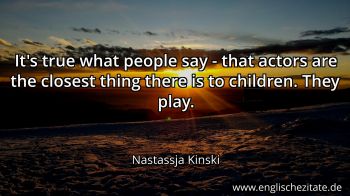 Englisches Zitat von Nastassja Kinski als Bild