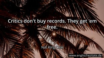 Englisches Zitat von Nat King Cole als Bild