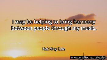 Englisches Zitat von Nat King Cole als Bild