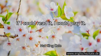 Englisches Zitat von Nat King Cole als Bild