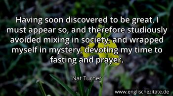 Englisches Zitat von Nat Turner als Bild