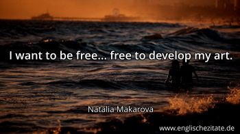 Englisches Zitat von Natalia Makarova als Bild