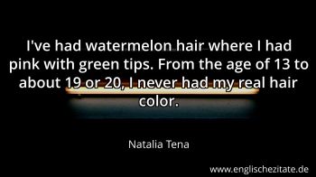 Englisches Zitat von Natalia Tena als Bild
