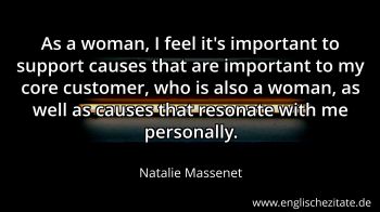 Englisches Zitat von Natalie Massenet als Bild