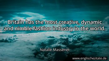 Englisches Zitat von Natalie Massenet als Bild