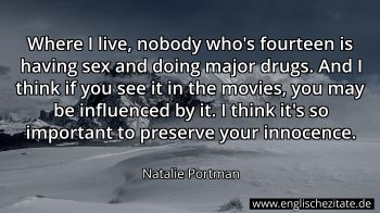Englisches Zitat von Natalie Portman als Bild