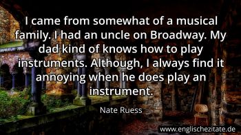 Englisches Zitat von Nate Ruess als Bild