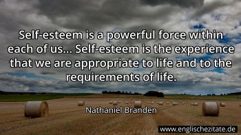 Englisches Zitat von Nathaniel Branden als Bild