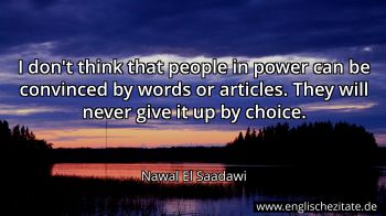 Englisches Zitat von Nawal El Saadawi als Bild