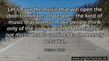 Englisches Zitat von Nelson Eddy als Bild