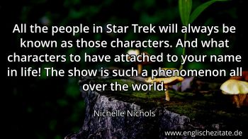 Englisches Zitat von Nichelle Nichols als Bild