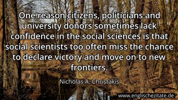 Englisches Zitat von Nicholas A. Christakis als Bild