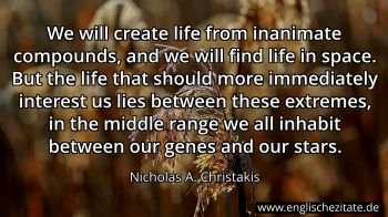 Englisches Zitat von Nicholas A. Christakis als Bild