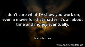 Englisches Zitat von Nicholas Lea als Bild