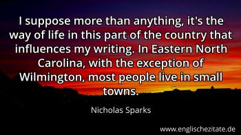 Englisches Zitat von Nicholas Sparks als Bild