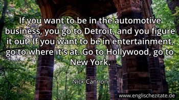 Englisches Zitat von Nick Cannon als Bild