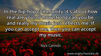 Englisches Zitat von Nick Cannon als Bild