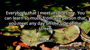 Englisches Zitat von Nick Carter als Bild